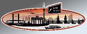 Aufkleber der Skyline Berlin