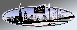Aufkleber Skyline Düsseldorf