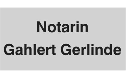 Firmenanzeige Notarin Gahlert Gerlinde