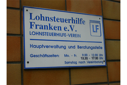 Firmenanzeige Lohnsteuerhilfe Franken u. Sachsen e.V.