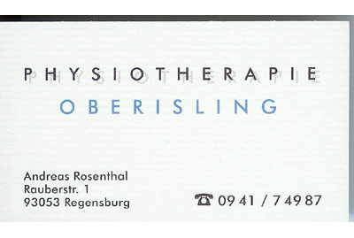 Firmenanzeige Physiotherapie Rosenthal
