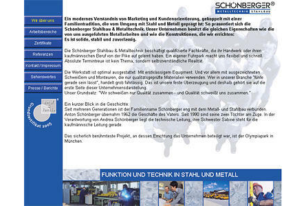 Firmenanzeige Schönberger Stahlbau und Metalltechnik