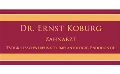 Firmenanzeige Koburg, Ernst, Dr. - Zahnarzt