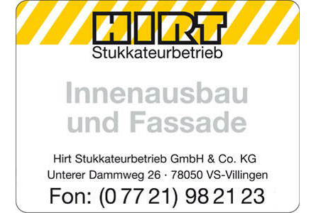 Firmenanzeige Hirt GmbH & Co. KG