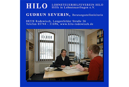 Firmenanzeige Lohnsteuerhilfeverein HILO e.V. Gudrun Severin