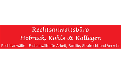 Firmenanzeige Rechtsanwaltsbüro Hobrack, Kohls & Kollegen