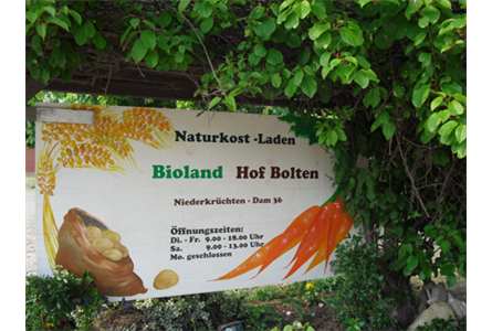 Firmenanzeige Biohof Bolten GbR