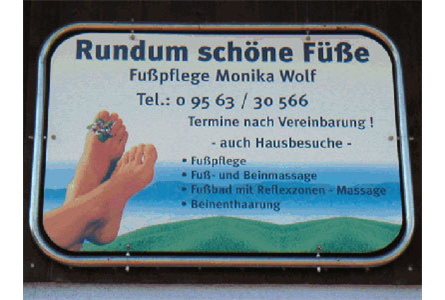 Firmenanzeige Fußpflege Wolf Monika