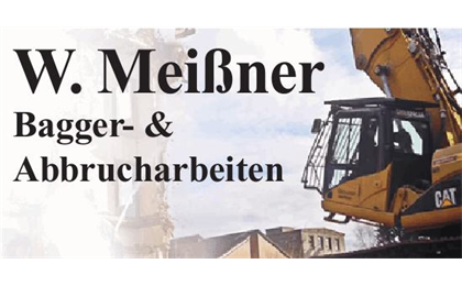 Firmenanzeige Bagger- und Abbrucharbeiten W. Meißner