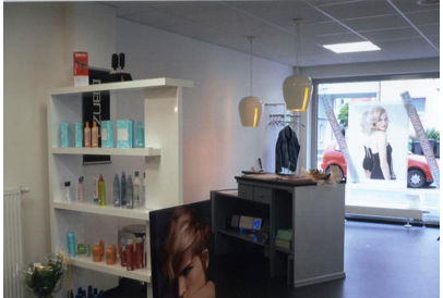 Firmenanzeige Friseur Kopf Sache