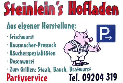 Firmenanzeige Steinlein''s Hofladen