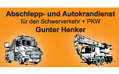 Firmenanzeige Abschleppdienst und Autokrandienst Henker