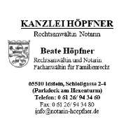Beate Höpfner Rechtsanwältin und Notarin - LOGO