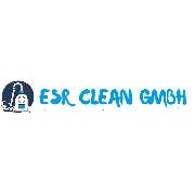 ESR Gebäudereinigung Berlin | Reinigungsfirma | Büroreinigung - Logo der ESR CLEAN GMBH – Ihr Spezialist für Gebäudereinigung in Berlin. Die Grafik zeigt ein Staubsauger-Symbol mit moderner, blauer Schrift im Graffiti-Stil.