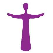 Evangelische Friedenskirche - Evangelische Kirchengemeinde Baesweiler-Setterich-Siersdorf - Das Piktogramm einer segnenden Figur in der evangelischen Farbe Lila.
