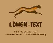 Logo - Löwen-Text: SEO-Texterin für Content- & Online-Marketing