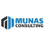 MUNAS Consulting - MUNAS Consulting Logo – professionelles Design in Blau und Schwarz, steht für Datenschutz, IT-Sicherheit und Compliance.