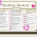 Checkliste Hochzeit